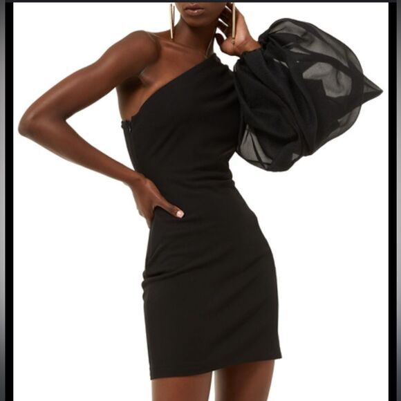 Solace London Dresses & Skirts - New Solace London Iona Black One Sleeve Mini Dress Size 4